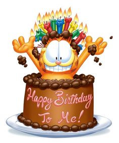 Happy Birthday Garfield ! #Birthday #Garfield #food #lasagne More