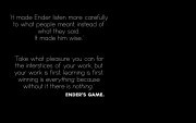 WALLPAPERS] Simplistic Ender's Game Quotes.