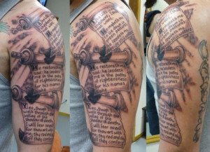 Christian Quotes Tattoo Art (11)