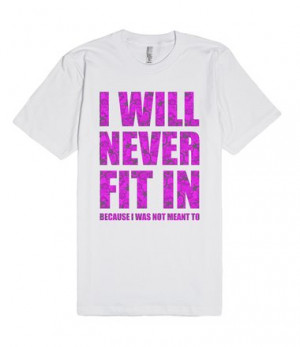 ... March to the beat of your own drum with this I Will Never Fit In tee