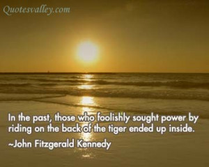 Those Who Foolishly Sought Power By Riding On The Back Of The Tiger