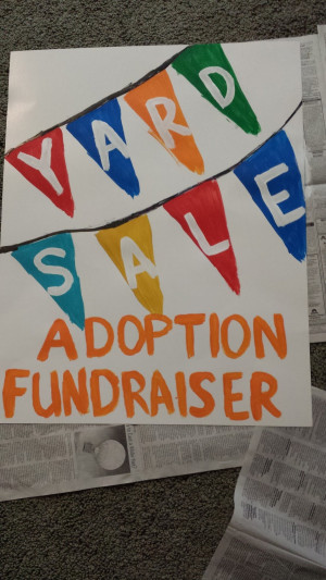 Adoption Fundraising Yard Sale