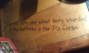 loved this quote on the table....in fact, every time I get Ice Cream ...