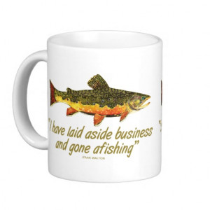 Izaak Walton Fishing Quote Mug