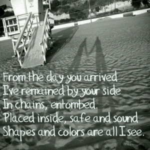 Deftones lyrics on a picture I took