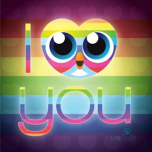 if you love rainbows and owls you will love this new i love you paper ...