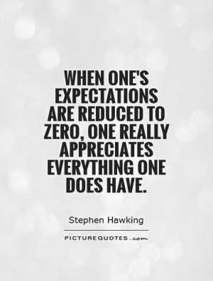 Expectation Quotes Stephen Hawking Quotes