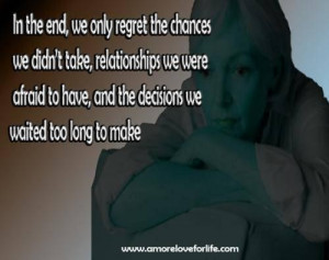 Quotes regret love lost