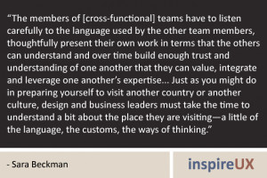 ... Used By The Other Team Members.. - Sara Beckman ~ Teamwork Quote