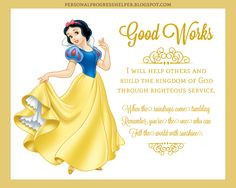 Young Women's Values with Disney Princesses: Good Works More