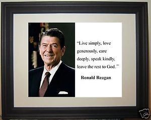 Ronald-Reagan-live-simply-Famous-Quote-Framed-Photo-Picture-f1