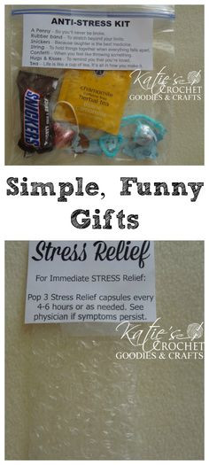 ... packaging...more items...reworked. Simple, Funny Stress Relief Gifts