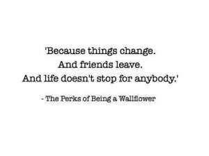 Perks of being a wallflower- Quotes.
