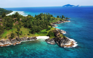 Seychelles island in Indian Ocean