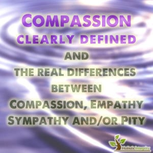 Compassion, Empathy, Sympathy or/and Pity and the signifiant ...