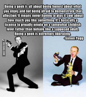 Simon Pegg on being a Geek