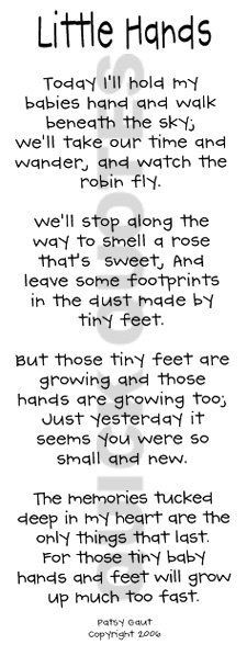 baby hands and feet will grow up much too fast more sweets baby baby ...
