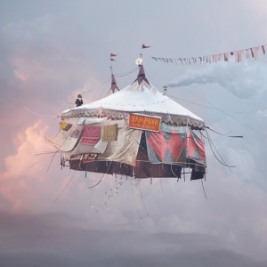 art house: flying houses by laurent chehere