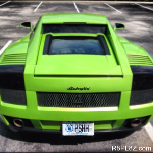 The license plate on the back of Robert Himler ‘s Twin Turbo ...