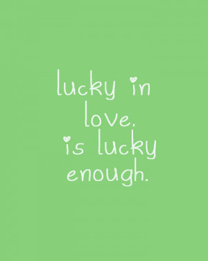 Lucky in Love free printable from Melissa over at NO. 2 Pencil !