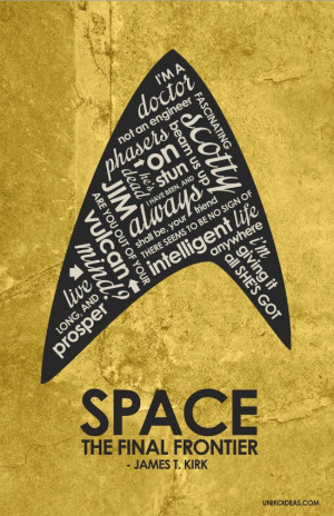 Star Trek Inspired Quote Poster by OutNerdMe on Etsy