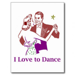 Ballroom Dancing Postcard