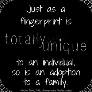 ... , so is an adoption to a family. | MLJ Adoptions | Adoption Quotes