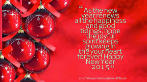 New Year Greeting Quotes Wishes Sayings 2015 | Happy New ... Quotes ...