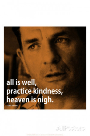 Jack Kerouac Quote iNspire 2 Motivational Poster Art Print