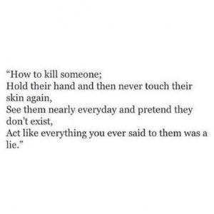How to kill someone