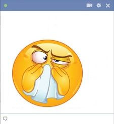 feeling under the weather? Tell your FB friends your under the weather ...