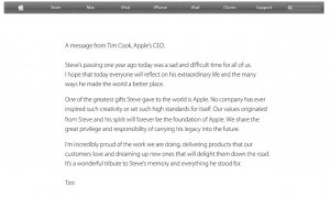 It ends with a message from the company’s CEO Tim Cook, who says ...