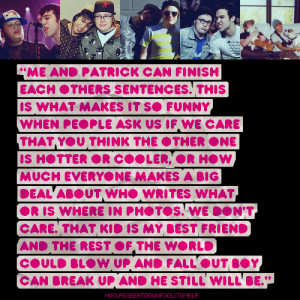 Fall Out Boy Pete Wentz Quotes