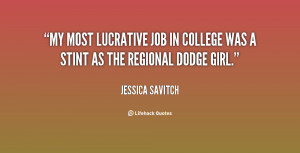 My most lucrative job in college was a stint as the regional Dodge ...