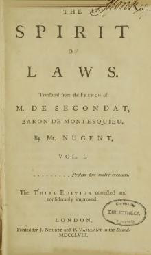 The Spirit of the Laws by Charles Montesquieu ( PDF eBook [English ...