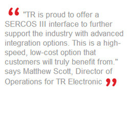 New From TR Electronic: Multi-Turn Rotary Encoder with the SERCOS III ...