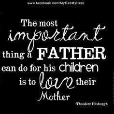 ... stable loving relationship raise children who are also stable and