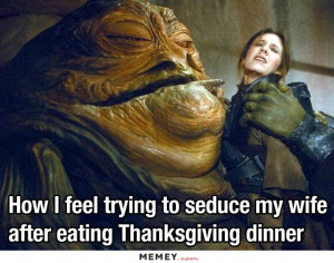 funny star wars husband wife fat kissing