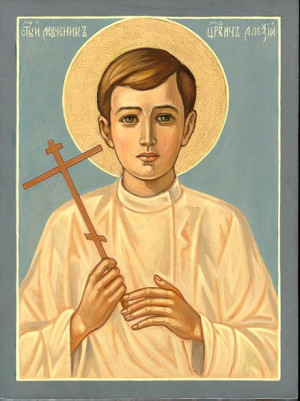 Tsarevich Alexei Nikolaievich Romanov, youngest child, and only son of ...