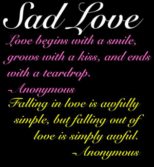 Sad Love Quotes And Sayings Cool Sad Love Poems For Him That Will Make ...