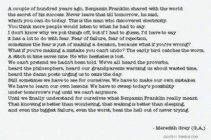 My favorite Meredith quote! There's a lot of good ones, actually.