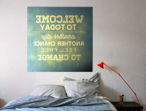 Pretty Guys Bedroom Decors With Quotes Large Wall Art Over Beds Also ...