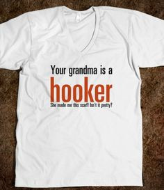 lol crochet puns get me every time! #hooker #grandma #funny #tshirt ...