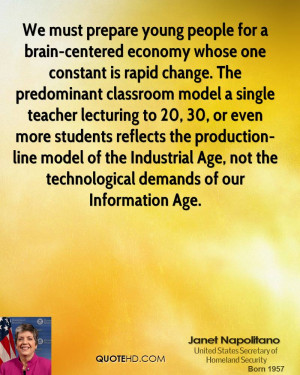 We must prepare young people for a brain-centered economy whose one ...