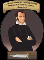Well drawn Jim Bowie image on t-shirts and other products Nov 21, 2013 ...