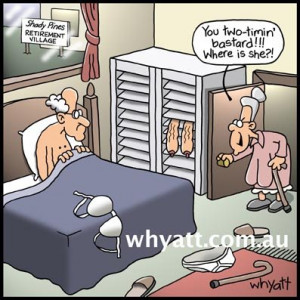 An elderly couple had dinner at a friends house...