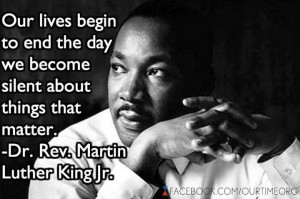 MLK quote on silence