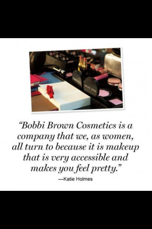 Katie Holmes quote on why we love Bobbi.
