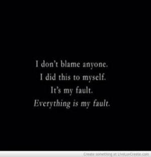 Everything Is My Fault