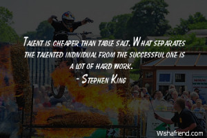 talent-Talent is cheaper than table salt. What separates the talented ...